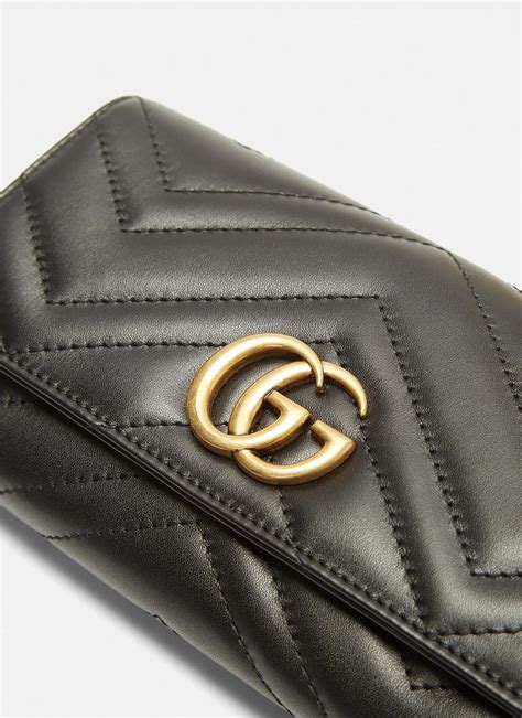 black gucci wallet women's